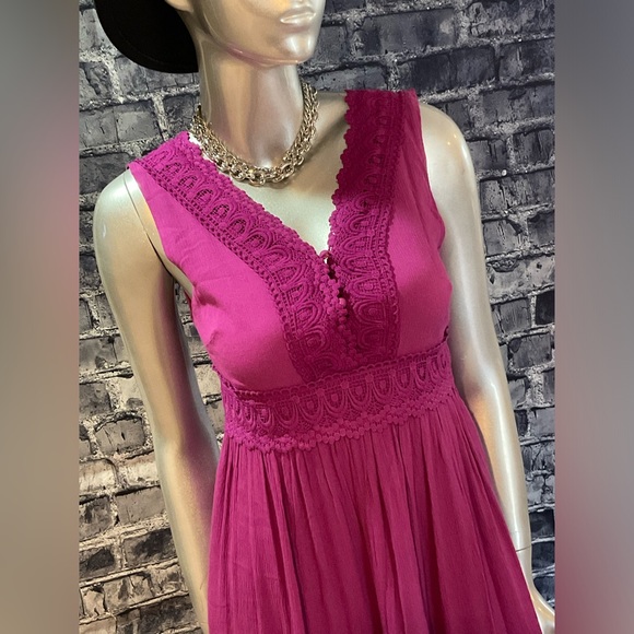 Fuschia Long Maxi Dress - Picture 3 of 7